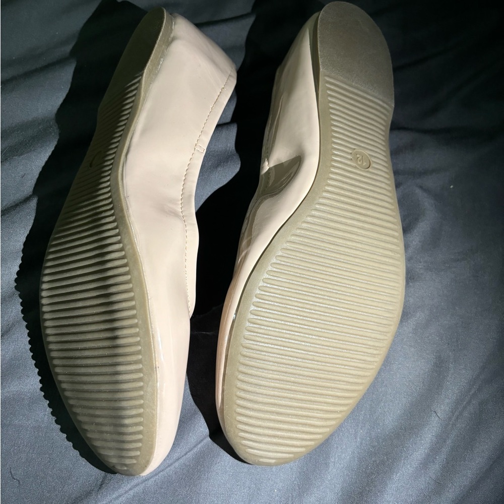 Mossimo Supply Co. Pink Faux Leather Flats // Size 12 - Picture 3 of 5